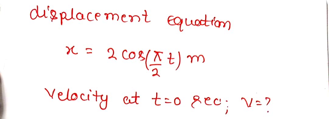 Physics homework question answer, step 1, image 1